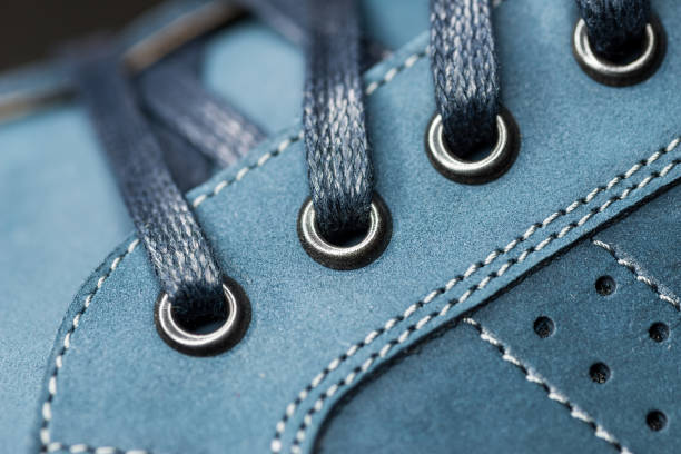 istock Leather shoes, focus on details. 946560638
