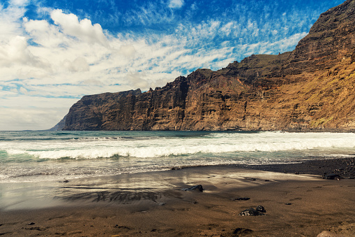 Beach Los Guios in Los Gigantes. Tenerife Canary Islands