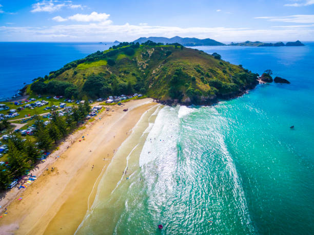 Bay of Islands Bay of Islands aerial view / New Zealand bay of islands new zealand stock pictures, royalty-free photos & images