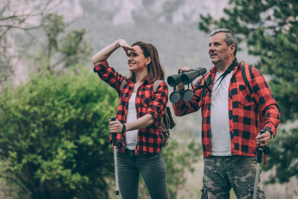 istock Father and young daughter trail hiking 946581336