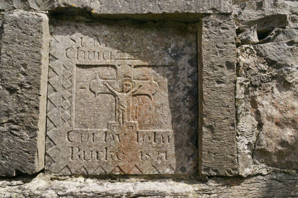istock Altar Dedication Plaque, St. Colman MacDuach Church, Inishmore 946589864
