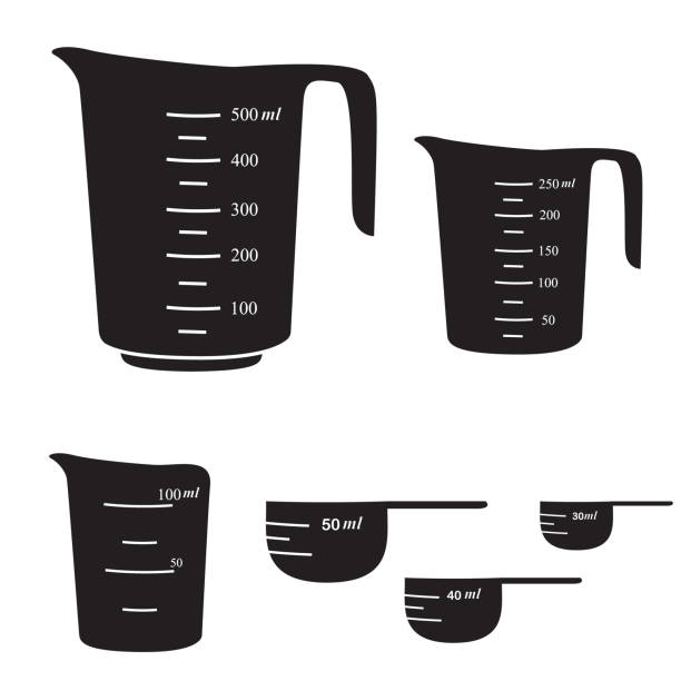 ilustrações de stock, clip art, desenhos animados e ícones de measuring cups - measuring cup