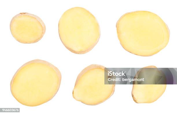 Ginger Stock Photo - Download Image Now - Ginger - Spice, Slice of Food, Cross Section
