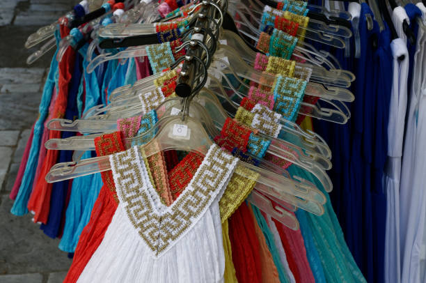 The patterns of this artisanal dress are all handmade by artisans using different embroidery techniques.