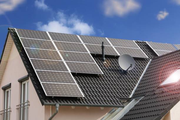 istock Roof with solar panels 946625254