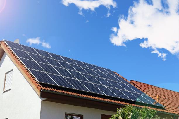 istock Roof with solar panels 946625344