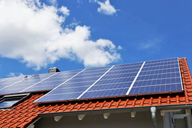istock Roof with solar panels 946625588