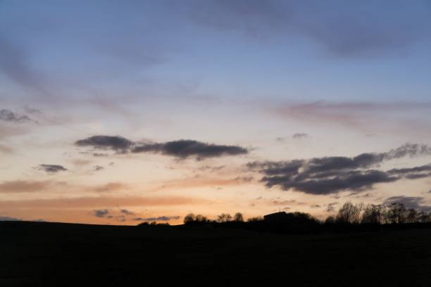 istock Sunset and sunrise with dramatic colorful clouds. 946628538
