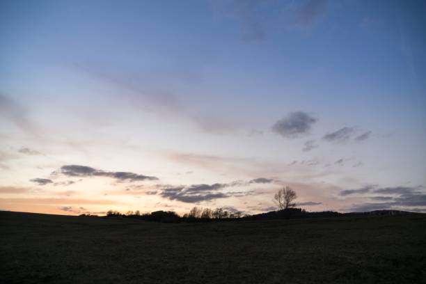 istock Sunset and sunrise with dramatic colorful clouds. 946628544
