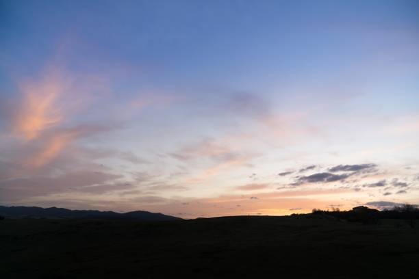 istock Sunset and sunrise with dramatic colorful clouds. 946628556