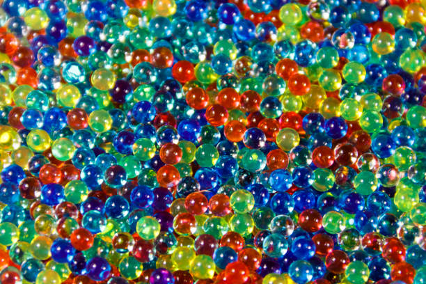 istock Background of multicolored hydrogel balls 946629126