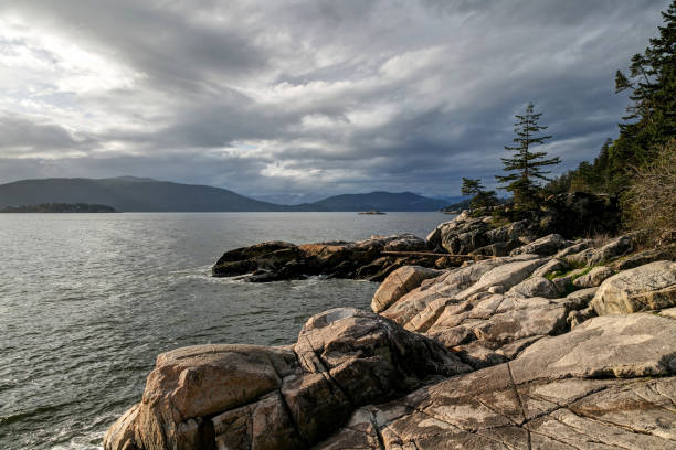 istock rocky formations in Lighthouse Park, West Vancouver, BC, Canada 946644388