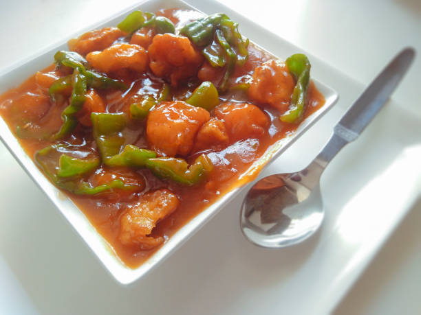 Chili potato with gravy.