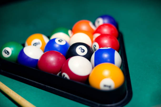 istock Close up of pool balls 946658664