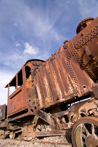 istock Train Cemetery at Uyuni, Bolivia. 946665984