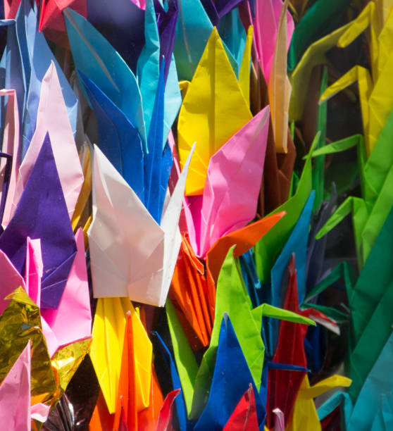 istock Folded Paper Origami Cranes 946667136
