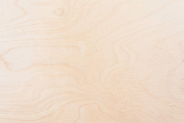 light texture of birch plywood, abstract background stock photo
