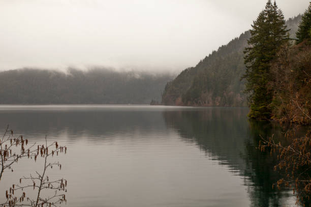 istock Calm waters at Lake Crescent 946696984