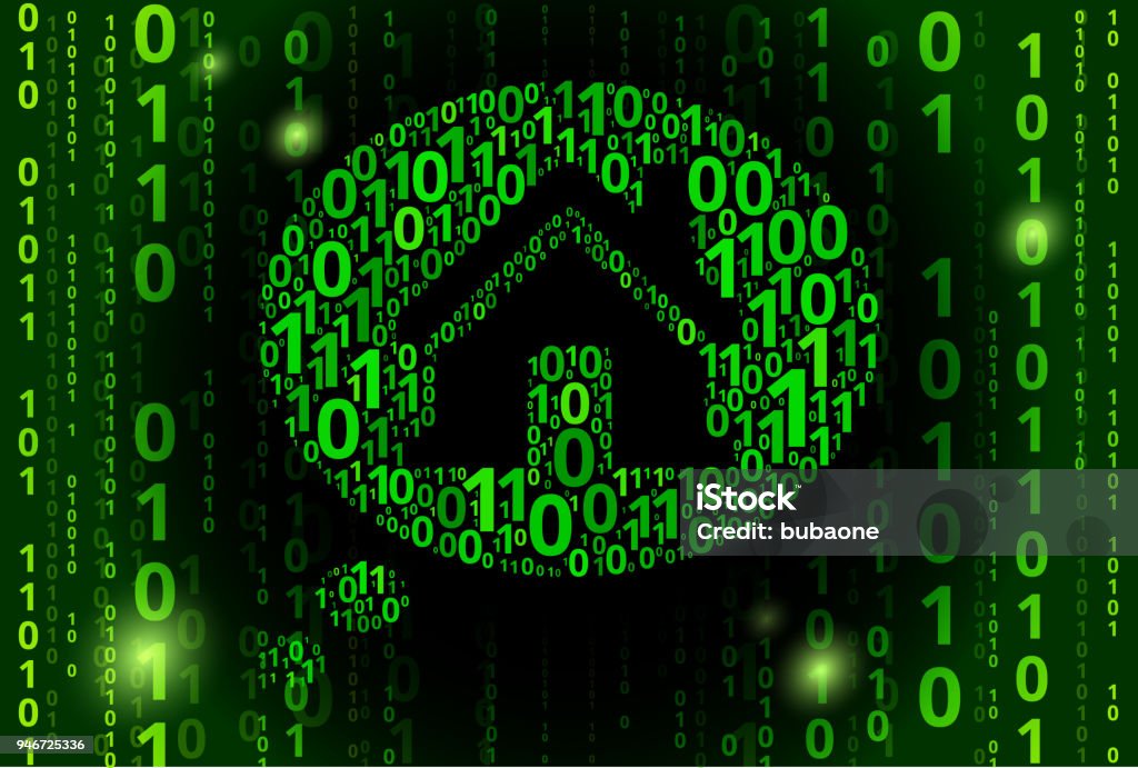 Binary Code Houses Real Estate Talk Binary Code Vector Pattern Background Stock ...