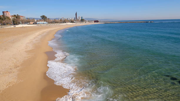 istock The Beach at Barcelona Port, Barcelona, Spain 946729340