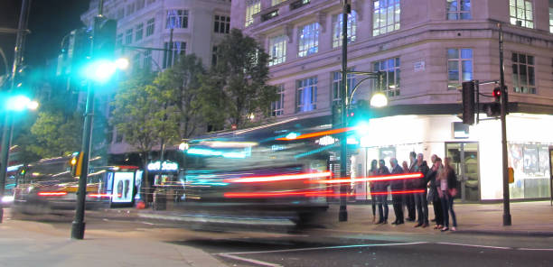 London at night