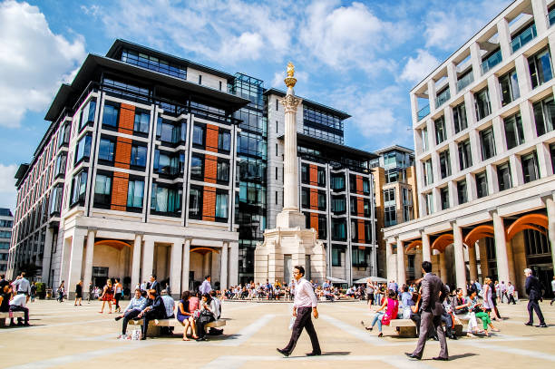 Paternoster Square in London - England stock photo