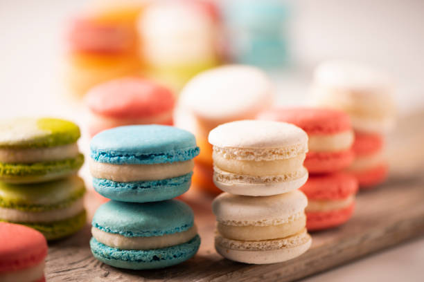 istock Selection of french colourful macarons 946744840