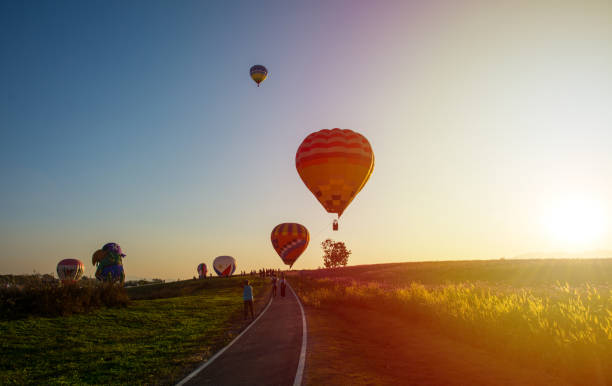 istock Colorful hot air balloons. 946748276