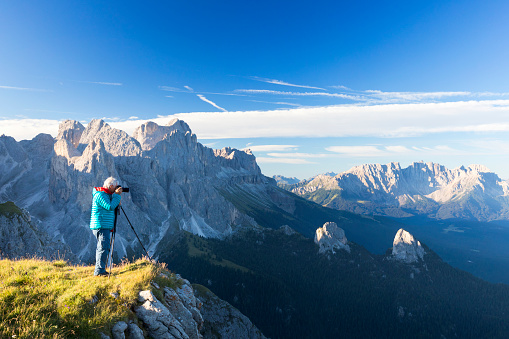 Europe, Photographer, Sunrise,  Mountain, , Dolomites,  Alps, South Tyrol,