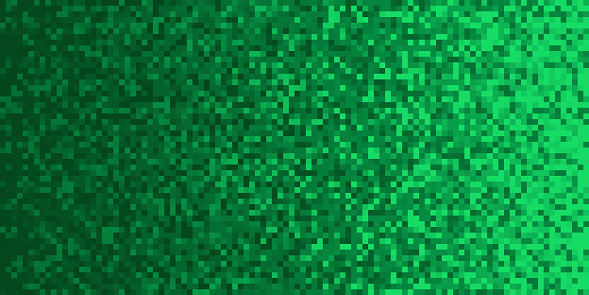 Green Pixilated Gradient Background Mosaic Pixel Art Texture Horizontal  Pixel Gradient Backdrop Stock Photo - Download Image Now - iStock