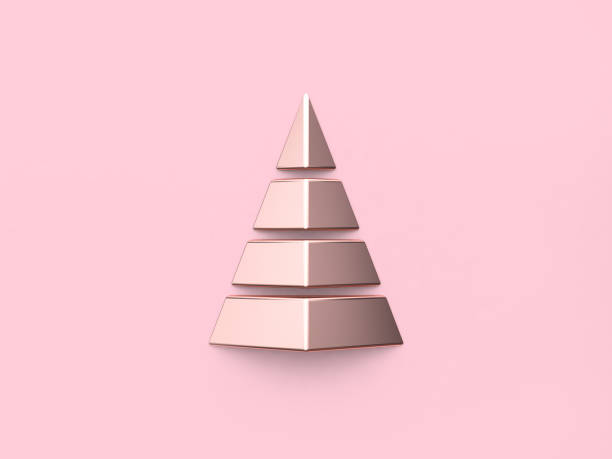 istock metallic pink glossy reflection abstract christmas tree pyramid geometric shape christmas holiday new year concept 3d rendering minimal pink background 946759938