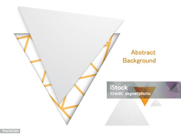 Two Photo Triangle Frame Abstract Triangle Frame Shape On White Background Stock Illustration ...