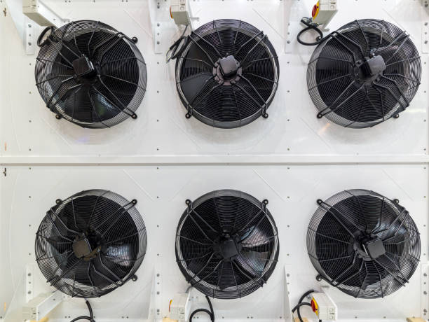 istock Powerful industrial fan. Climatic and ventilation technology 946773222
