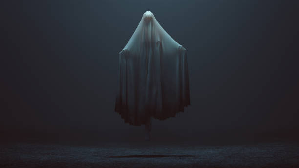 istock Floating Evil Spirit in a foggy void 946777182