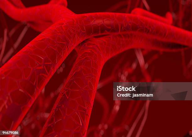 Sangue Nelle Arterie E Vene - Fotografie stock e altre immagini di Vena - Vena, Arteria, Danneggiato