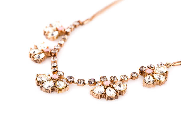 istock Stylish necklace with stones 946791262