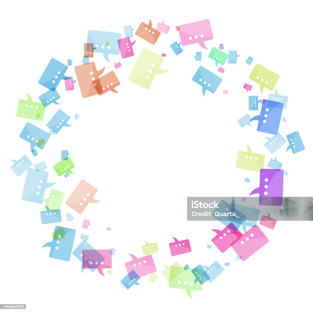 New Message Frame Message Color Frame Stock Illustration - Download Image Now - Abstract ...