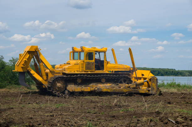 istock Bulldozer. Mechanical Site Preparation for Forestry. 946804586