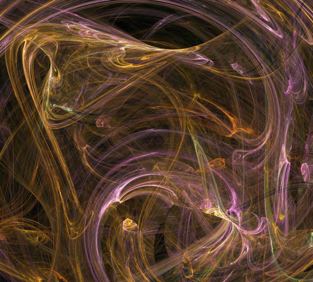 istock image of one Digital Fractal on Black Color 946806848
