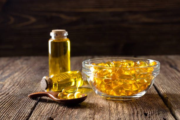istock Fish oil capsules 946807508