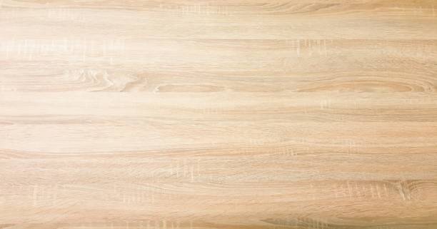 fondo de textura de madera, vista superior de la tabla de tablones de madera roble claro patrón. - varnishing hardwood decking fotografías e imágenes de stock