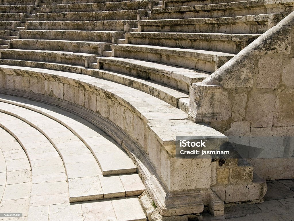 Anfiteatro romano di Amman, Giordania - Foto stock royalty-free di Ambientazione esterna