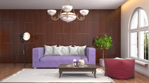 istock Interior living room. 3d illustration 946838534