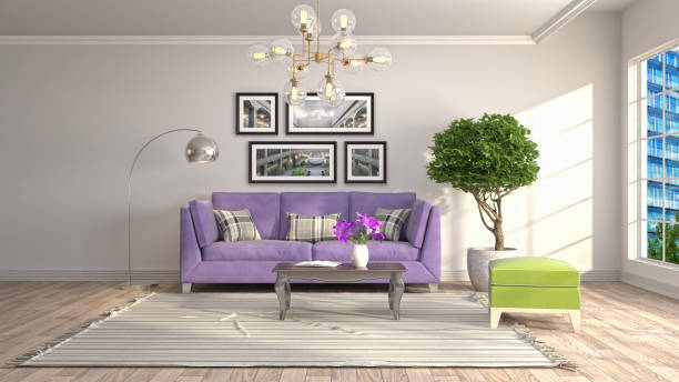 istock Interior living room. 3d illustration 946838766