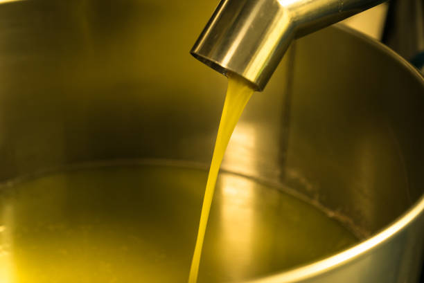 istock Processing of olive oil in a modern farm. 946839874