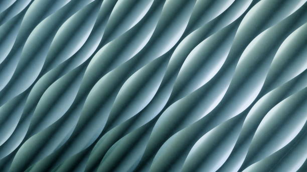 istock Background and texture, turquoise, blue, green. Abstract waves- or spiral pattern with light and shadow effect 946843078