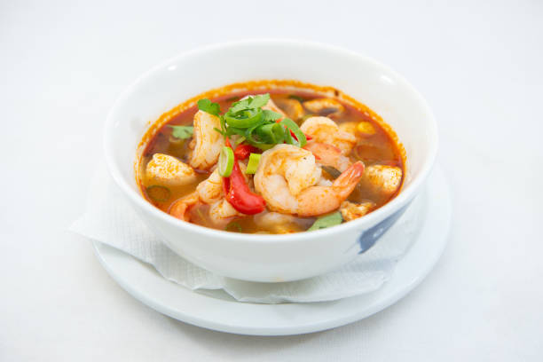 istock Tom Yum Prawn - Thai Spicy Soup 946845750