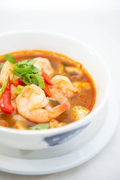 istock Tom Yum Prawn - Thai Spicy Soup 946845952