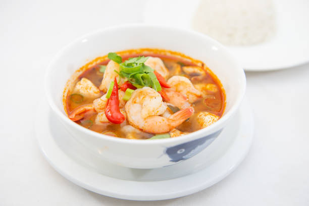 istock Tom Yum Prawn - Thai Spicy Soup 946845996