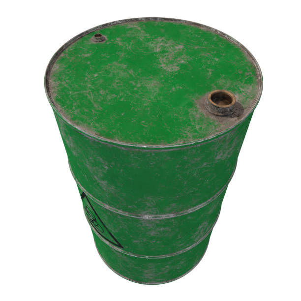 istock Barrel of biological waste. Isolated . 3D render 946850144